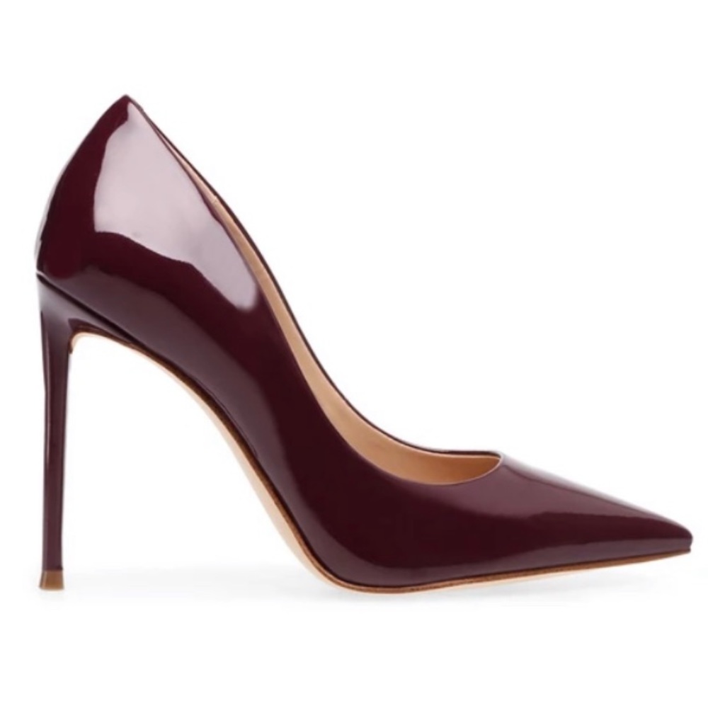 Vala Burgundy Patent Heels by Steve Madden